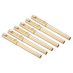 12Pcs 5.7″ 0.5 mm Fine Point Black Ink Gel Pens Roller Ball Pen Gold