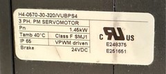 Jetter AC Servo Motor / JH4-0630-42-4RVBPS-X / 60869766
