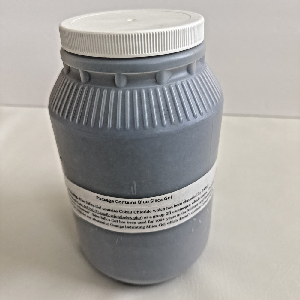 Blue Indicating Silica Gel Beads Moisture Absorbing Desiccant 1 Gallon