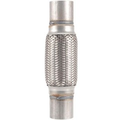 2 Pack 2.5 x 6 x 10 Inch Stainless Steel Heavy Duty Exhaust Flex Pipe, Double…