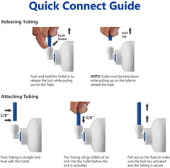 3/8 Push to Connect Fittings – 3/8 OD Tubing Set (Ball Valve, T Fitting, Y, L, I