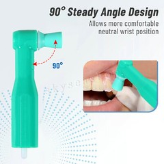 US Dental 1:1 LED Fiber Optic Internal Water Spray Contra Angle Handpiece SANDEN