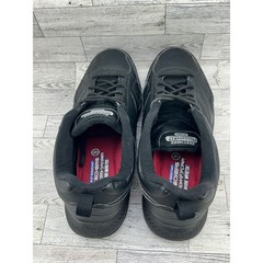 Skechers Work Relaxed Fit Memory Foam Black Slip Resistant Shoes 77111W Men 9.5W