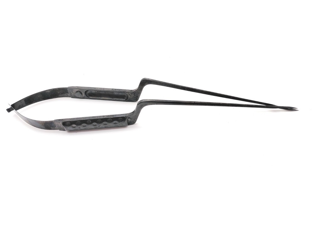 Aesculap FD771B NOIR Micro Scissors – Straight Bayonet, Serrated, Sharp, 250mm