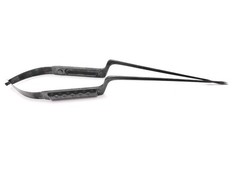 Aesculap FD771B NOIR Micro Scissors – Straight Bayonet, Serrated, Sharp, 250mm