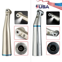 NSK Style Dental Internal Spray Fiber Optic LED Low Speed Contra Angle Handpiece