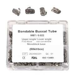 Dental Orthodontic Buccal Tube 1st Molar Single Bondable MBT 022 Monoblock