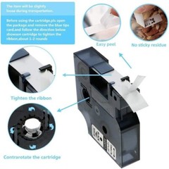 6PK Dymo D1 45013 45010 Label Tape for DYMO LabelManager 280 350 420P 450 Duo