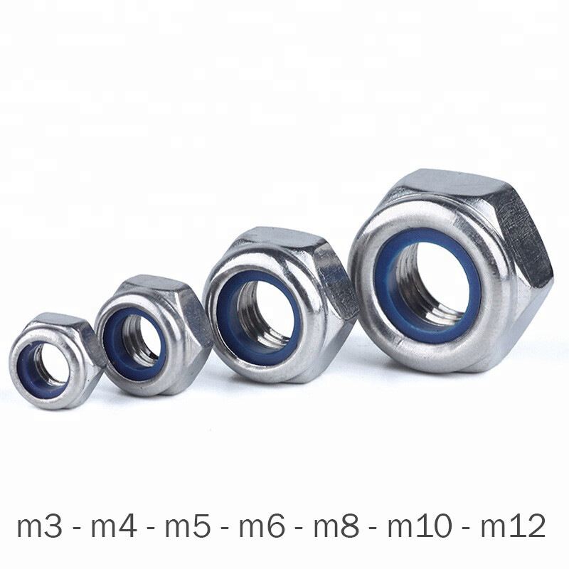 Nylon Insert Hex Lock Nut Steel Zinc Nylock M3 – M4 – M5 -M6 – M8 – M10 – M12