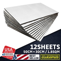 Easy to install Sound Insulation Mat Heat Shield 20”x12” Self-Adhesive
