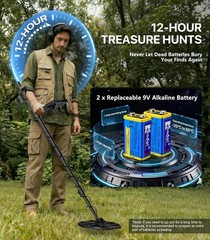 Metal Detector, Professional Metal Detector for Adults with High Accuracy 12.8″