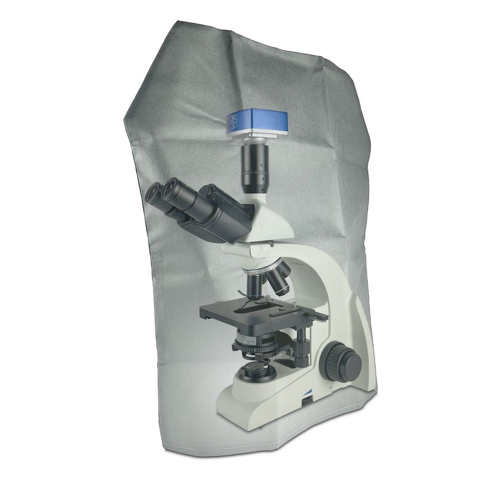 Microscope Dust Cover, Opaque, Grey Fabric (Large)