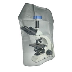 Microscope Dust Cover, Opaque, Grey Fabric (Large)