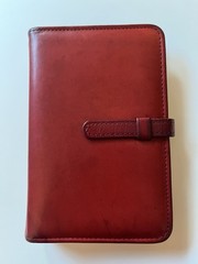 Vintage Coach Agenda Organizer Red Glove Tanned Leather Filofax Pocket Size