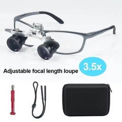 2.5X 3.5X Dental Binocular Loupes Surgical Magnifier 300-550mm