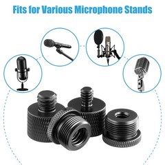8 Pack Mic Stand Adapter 5/8 Female to 3/8 Male and 3/8 Female to 5/8 Male, 5…