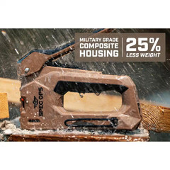 Heavy Duty Staple Gun, 1/4 In. – 9/16 In. Staples, 18-Gauge Brads, Reduced Effor