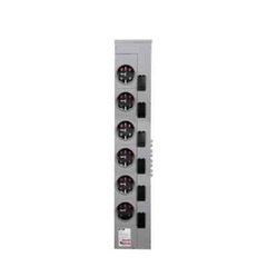 Eaton 3MM612R12RL 125A 6-Socket No Bypass Ringless 120/208V NEMA 3R Meter Stack