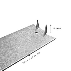 50-Pack Heavy-Duty 1.5-inch x 3-inch Steel Nail Plates for Wood Studs