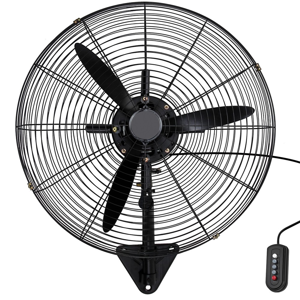 High Velocity Oscillating 30 Inch Wall Fan 3 Speed Heavy Duty Metal Fan
