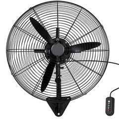 High Velocity Oscillating 30 Inch Wall Fan 3 Speed Heavy Duty Metal Fan