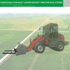 2000lb Tractor Pallet Fork 43 60” Bucket Clamp On For Backhoe Skid Steer Loader