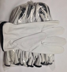 12 Pair Pack, Goat Skin Grain Leather Drivers, work safety gloves (PPE)