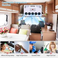 12V 11000 BTU Truck Air Conditioner Split AC Fits Semi Trucks Bus RV Caravan
