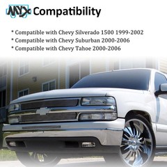 Polished Aluminum Billet Grille Insert for 2000-2006 Tahoe Suburban Avalanche