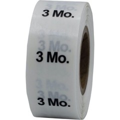 Clear 3 Months Round Baby Size Stickers for Shirts | 0.75″ Inch Round | 500 Pack