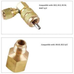 New HVAC Tool AC Schrader Valve Core Remover Dual Size 5/16″&1/4″ Port Installer