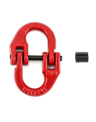 5/16” G80 Hammerlock Coupling Link 4400Lbs Chain Connector 4 Pack Red Steel