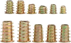 Hex Socket Drive Fasteners Set, 165PCS Wood Insert Nuts for Various Projects