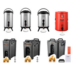 VEVOR Insulated Beverage Dispenser Cold Hot Server 1.5/2/2.4/2.5/4.5/5/10 Gallon