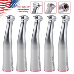 Dental 1:5 LED Fiber Optic Contra Angle Handpiece Standard Fit NSK Ti-MAX X95L