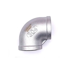 1″ FNPT 90 Degree Pipe Elbow 304 Stainless Steel 150# Class