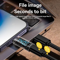 USB C Adapter LED Wattage Display 140W 40Gbps 8K USB C Extension PD3.1 Type1604