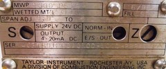 KENT TAYLOR, PRESSURE TRANSMITTER, 403TB01260A0100-1000-22241, 1000 PSIG