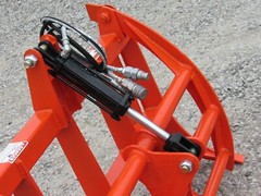 48″ Compact Tractor Root Rake Clam Grapple Attachment Skid Steer Quick Attach