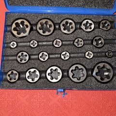 Greenfield 492 Carbon Steel Hexagon Rethreading Die Set: 20 Original