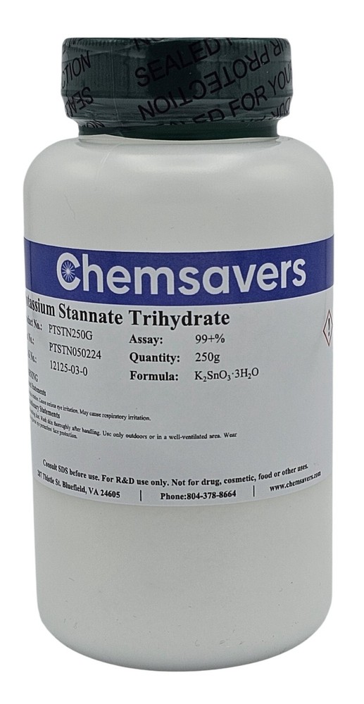 Potassium Stannate Trihydrate, 99+%, 250g