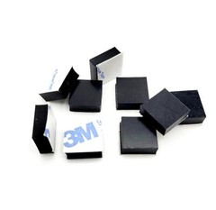 1/2″ Square Stick on Feet 3/16″ Thick Non Slip Pads 3M Rubber Bumpers Pack of 24
