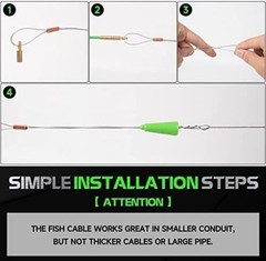 Versatile 14FT Electric Fishing Rods with Attachments for Seamless Cable Install