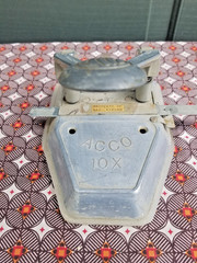 Vintage Acco 10x Two-Hole Paper Punch Office Equip. (Heavy) New York USA Natser