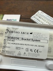 2 Ortho Arch LN2-902 Horizon Mini Roth .022 Bracket Sets 5×5 U&L Hooks