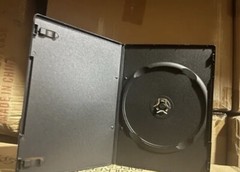100 NEW TOP QUALITY BLACK SINGLE 7MM SLIM DVD CASES