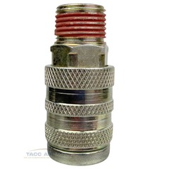 2 PC Industrial M style Air Compressor Quick Connect Coupler 3/8″ NPT Male Steel