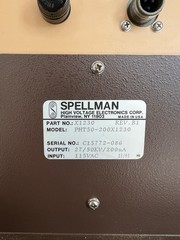 Spellman X1230 PHT50-200X1230 High Voltage DC Tester for Power/VAC Used For Part