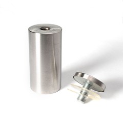 Stainless Steel Standoff 1-1/2 Inch Diameter x 3 Inch Barrel Length Brushed