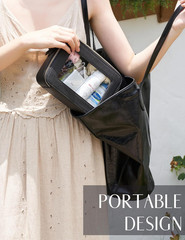 Clear Makeup Bag Travel Cosmetic Case Transparent Toiletry Bag with Zipper, Port